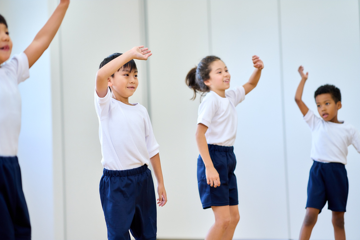 Children Participating in Dance Class