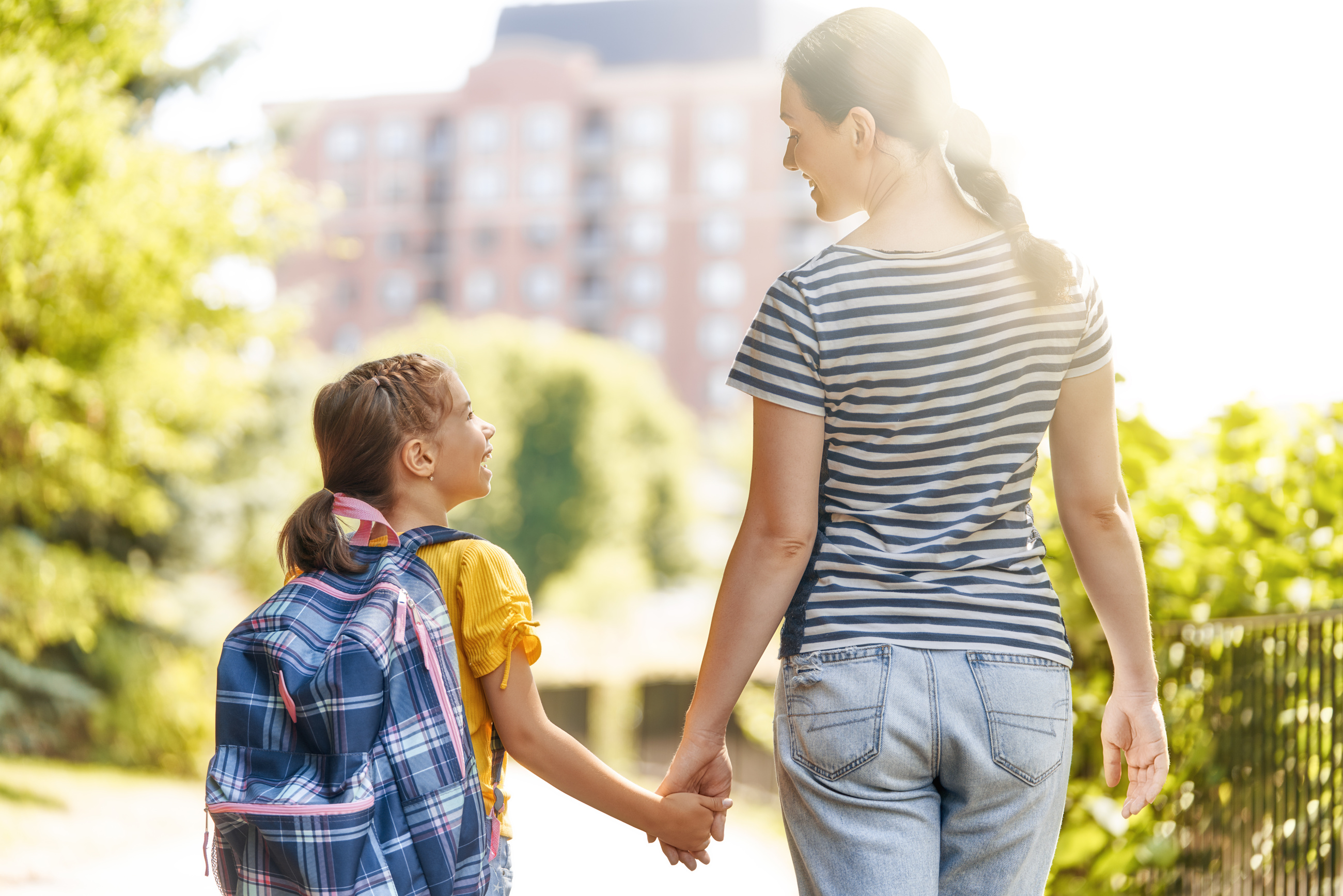 Parent and Pupil Go to School